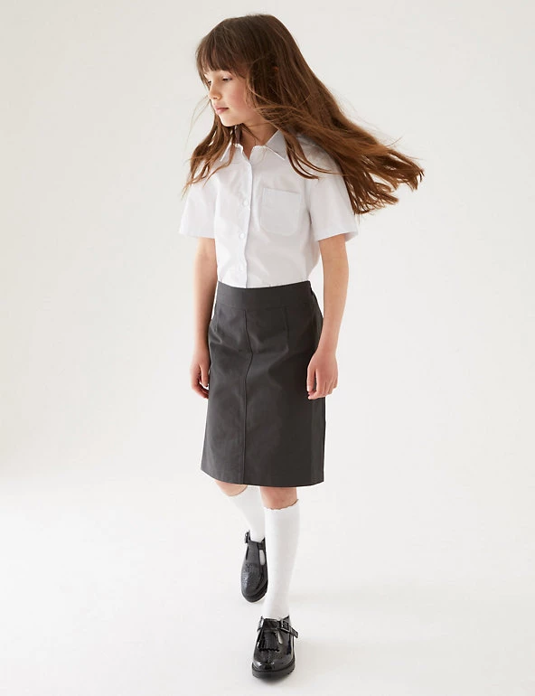 M&S Collection Skirts Girls' Pure Cotton Skin Kind™ School Skirt (2-18 Yrs) 3 M&S Collection Skirts Girls' Pure Cotton Skin Kind™ School Skirt (2-18 Yrs)