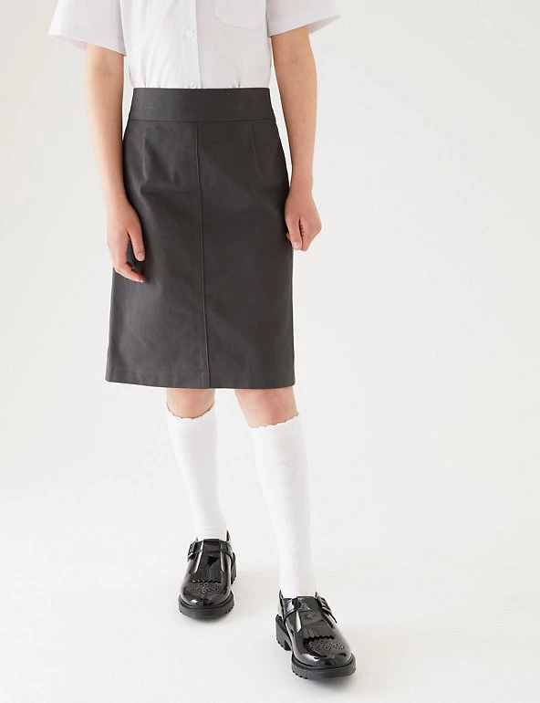 M&S Collection Skirts Girls' Pure Cotton Skin Kind™ School Skirt (2-18 Yrs) 5 M&S Collection Skirts Girls' Pure Cotton Skin Kind™ School Skirt (2-18 Yrs) - Image 3