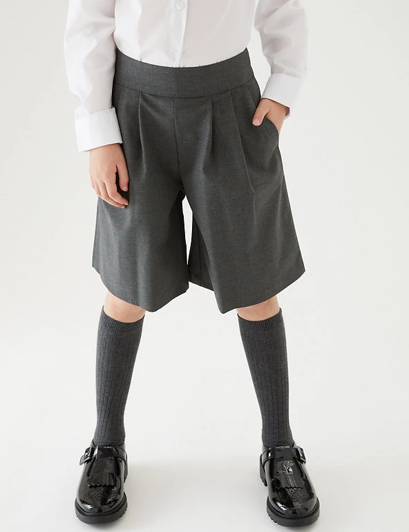 M&S Collection Trousers Girls' Pleat Front School Culottes (2-18 Yrs) 7 M&S Collection Trousers Girls' Pleat Front School Culottes (2-18 Yrs) - Image 5