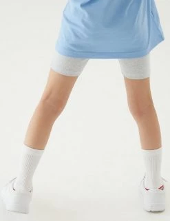 M&S Collection PE Kit 2pk Girls' Cotton With Stretch School Shorts (2-16 Yrs) -School Uniform Sales Store SD 04 T76 1033 T0 X EC 2