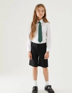 M&S Collection Girls' Regular Fit School Shorts (2-16 Yrs) 22 M&S Collection Girls' Regular Fit School Shorts (2-16 Yrs) -School Uniform Sales Store SD 04 T76 1231 Y0 X EC 0