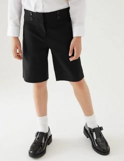 M&S Collection Girls' Regular Fit School Shorts (2-16 Yrs) 24 M&S Collection Girls' Regular Fit School Shorts (2-16 Yrs) -School Uniform Sales Store SD 04 T76 1231 Y0 X EC 1