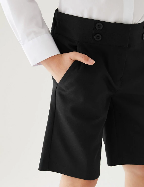 M&S Collection Girls' Regular Fit School Shorts (2-16 Yrs) 15 M&S Collection Girls' Regular Fit School Shorts (2-16 Yrs) - Image 13