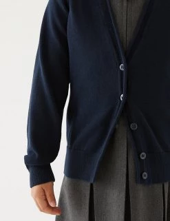 M&S Collection Cardigans 2pk Girls' Pure Cotton School Cardigan (3-18 Yrs) -School Uniform Sales Store SD 04 T76 1371 F0 X EC 1