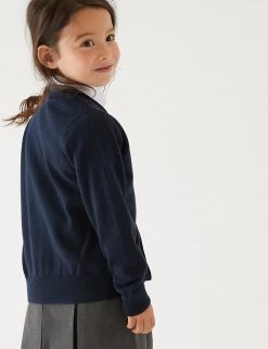 M&S Collection Cardigans 2pk Girls' Pure Cotton School Cardigan (3-18 Yrs) -School Uniform Sales Store SD 04 T76 1371 F0 X EC 2