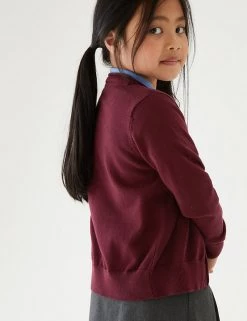 M&S Collection Cardigans 2pk Girls' Pure Cotton School Cardigan (3-18 Yrs) -School Uniform Sales Store SD 04 T76 1371 XM X EC 2