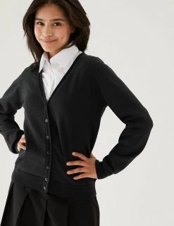 M&S Collection Cardigans 2pk Girls' Pure Cotton School Cardigan (3-18 Yrs) -School Uniform Sales Store SD 04 T76 1371 Y0 X EC 0