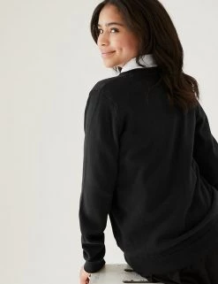M&S Collection Cardigans 2pk Girls' Pure Cotton School Cardigan (3-18 Yrs) -School Uniform Sales Store SD 04 T76 1371 Y0 X EC 2