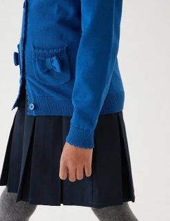 M&S Collection Cardigans Girls’ Pure Cotton Bow Pocket School Cardigan (3-18 Yrs) 32 M&S Collection Cardigans Girls’ Pure Cotton Bow Pocket School Cardigan (3-18 Yrs) -School Uniform Sales Store SD 04 T76 1373 E0 X EC 1