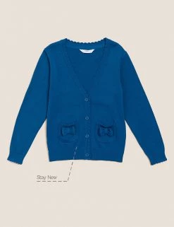 M&S Collection Cardigans Girls’ Pure Cotton Bow Pocket School Cardigan (3-18 Yrs) 31 M&S Collection Cardigans Girls’ Pure Cotton Bow Pocket School Cardigan (3-18 Yrs) -School Uniform Sales Store SD 04 T76 1373 E0 X EC 90