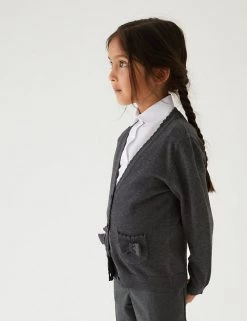 M&S Collection Cardigans Girls’ Pure Cotton Bow Pocket School Cardigan (3-18 Yrs) 26 M&S Collection Cardigans Girls’ Pure Cotton Bow Pocket School Cardigan (3-18 Yrs) -School Uniform Sales Store SD 04 T76 1373 T0 X EC 0