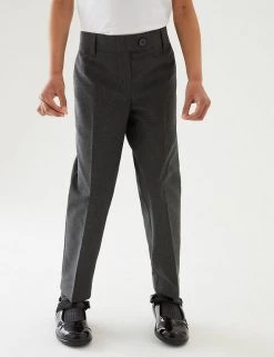 M&S Collection 2pk Girls' Slim Leg School Trousers (2-18 Yrs) -School Uniform Sales Store SD 04 T76 1425 T0 X EC 1