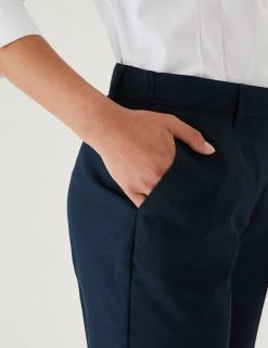 M&S Collection 2pk Girls' Skinny Leg School Trousers (2-18 Yrs) -School Uniform Sales Store SD 04 T76 1426 F0 X EC 4