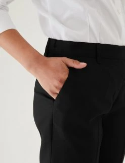 M&S Collection 2pk Girls' Skinny Leg School Trousers (2-18 Yrs) -School Uniform Sales Store SD 04 T76 1426 Y0 X EC 4