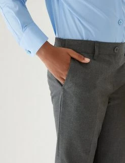 M&S Collection 2pk Girls' Easy Dressing Slim Leg School Trousers (3-18 Yrs) -School Uniform Sales Store SD 04 T76 1427 T0 X EC 4