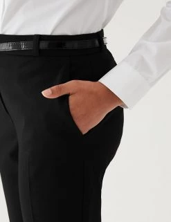 M&S Collection Girls' Skinny Leg Belted School Trousers (2-18 Yrs) 21 M&S Collection Girls' Skinny Leg Belted School Trousers (2-18 Yrs) -School Uniform Sales Store SD 04 T76 1428 Y0 X EC 4