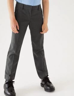 M&S Collection Girls' Slim Leg Regular Fit School Trousers (2-18 Yrs) 25 M&S Collection Girls' Slim Leg Regular Fit School Trousers (2-18 Yrs) -School Uniform Sales Store SD 04 T76 1431 T0 X EC 1