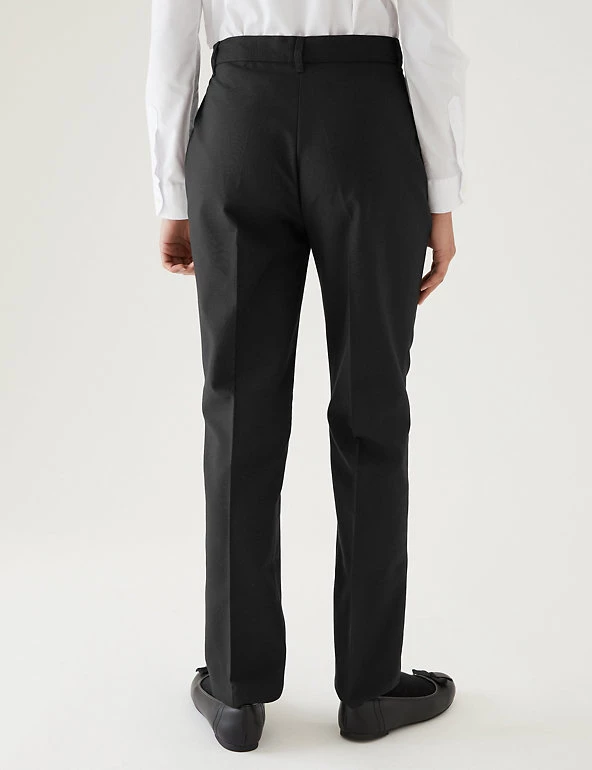 M&S Collection Girls' Slim Leg Regular Fit School Trousers (2-18 Yrs) 6 M&S Collection Girls' Slim Leg Regular Fit School Trousers (2-18 Yrs) - Image 4