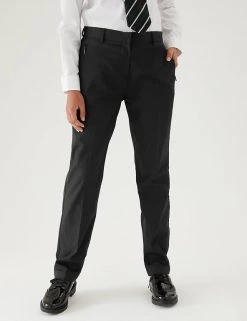 M&S Collection Girls' Slim Leg Slim Fit School Trousers (2-18 Yrs) -School Uniform Sales Store SD 04 T76 1432 Y0 X EC 1