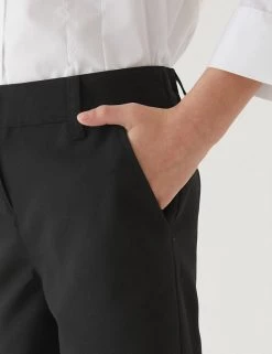 M&S Collection School 2pk Girls' Slim Leg Shorts (2-16 Yrs) -School Uniform Sales Store SD 04 T76 1435 Y0 X EC 4