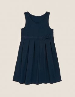 M&S Collection Dresses Girls' Cotton Knitted School Pinafore (2-12 Yrs) -School Uniform Sales Store SD 04 T76 1729 F4 X EC 90