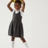 M&S Collection Dresses Girls' Cotton Knitted School Pinafore (2-12 Yrs) 2 M&S Collection Dresses Girls' Cotton Knitted School Pinafore (2-12 Yrs) -School Uniform Sales Store SD 04 T76 1729 T0 X EC 0