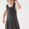 M&S Collection Dresses Girls' Plus Fit Pleated School Pinafore (2-12 Yrs) 2 M&S Collection Dresses Girls' Plus Fit Pleated School Pinafore (2-12 Yrs) -School Uniform Sales Store SD 04 T76 1751P T0 X EC 0