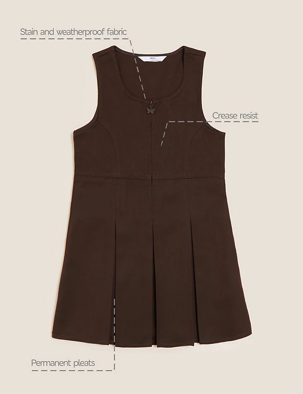 M&S Collection Dresses Girls' Permanent Pleats School Pinafore (2-12 Yrs) 12 M&S Collection Dresses Girls' Permanent Pleats School Pinafore (2-12 Yrs) - Image 10