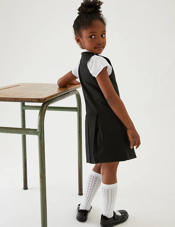 M&S Collection Dresses Girls' Permanent Pleats School Pinafore (2-12 Yrs) 10 M&S Collection Dresses Girls' Permanent Pleats School Pinafore (2-12 Yrs) - Image 8