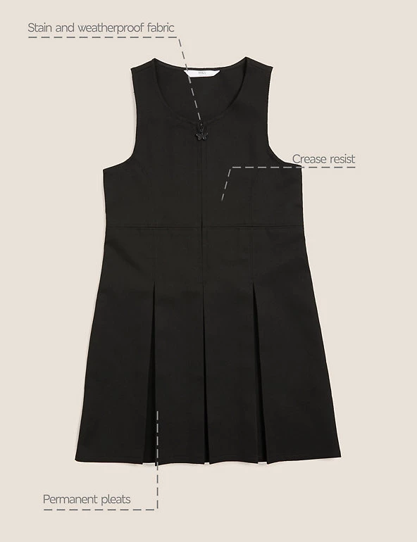 M&S Collection Dresses Girls' Permanent Pleats School Pinafore (2-12 Yrs) 8 M&S Collection Dresses Girls' Permanent Pleats School Pinafore (2-12 Yrs) - Image 6
