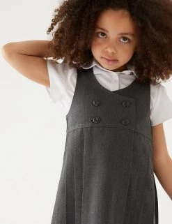 M&S Collection Dresses Girls' Permanent Pleats School Pinafore (2-12 Yrs) -School Uniform Sales Store SD 04 T76 1755 T0 X EC 1