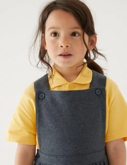 M&S Collection Dresses Girls' Cotton Rich School Pinafore (2-12 Yrs) -School Uniform Sales Store SD 04 T76 1763 T0 X EC 1