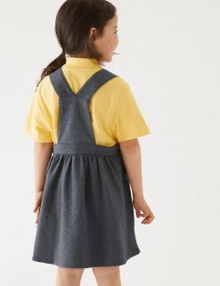 M&S Collection Dresses Girls' Cotton Rich School Pinafore (2-12 Yrs) -School Uniform Sales Store SD 04 T76 1763 T0 X EC 2