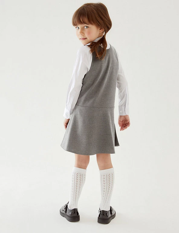 M&S Collection Dresses 2pk Girls' Regular Skater School Pinafores (2-12 Yrs) 6 M&S Collection Dresses 2pk Girls' Regular Skater School Pinafores (2-12 Yrs) - Image 4