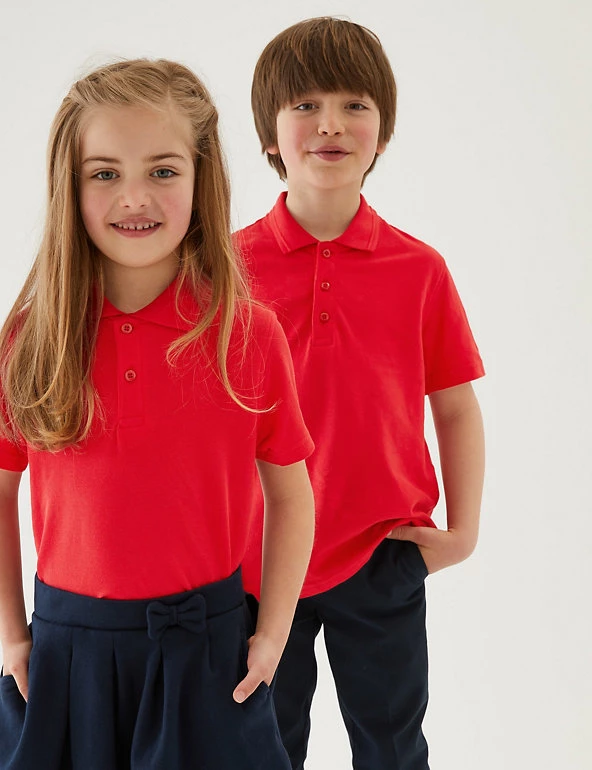 M&S Collection Polo-shirts 3pk Unisex Pure Cotton School Polo Shirts (2-16 Yrs) 22 M&S Collection Polo-shirts 3pk Unisex Pure Cotton School Polo Shirts (2-16 Yrs) - Image 20