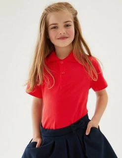 M&S Collection Polo-shirts 3pk Unisex Pure Cotton School Polo Shirts (2-16 Yrs) 55 M&S Collection Polo-shirts 3pk Unisex Pure Cotton School Polo Shirts (2-16 Yrs) -School Uniform Sales Store SD 04 T76 2051 B0 X EC 1