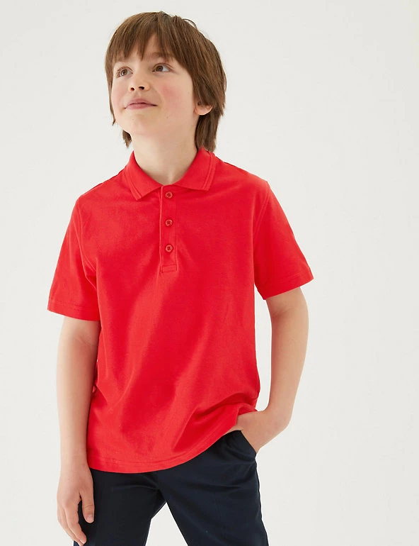 M&S Collection Polo-shirts 3pk Unisex Pure Cotton School Polo Shirts (2-16 Yrs) 25 M&S Collection Polo-shirts 3pk Unisex Pure Cotton School Polo Shirts (2-16 Yrs) - Image 23