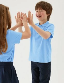 M&S Collection Polo-shirts 3pk Unisex Pure Cotton School Polo Shirts (2-16 Yrs) 59 M&S Collection Polo-shirts 3pk Unisex Pure Cotton School Polo Shirts (2-16 Yrs) -School Uniform Sales Store SD 04 T76 2051 E0 X EC 0