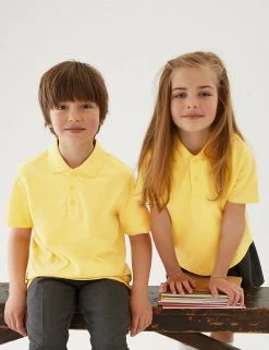 M&S Collection Polo-shirts 3pk Unisex Pure Cotton School Polo Shirts (2-16 Yrs) 46 M&S Collection Polo-shirts 3pk Unisex Pure Cotton School Polo Shirts (2-16 Yrs) -School Uniform Sales Store SD 04 T76 2051 R0 X EC 0