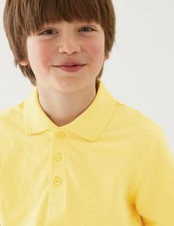 M&S Collection Polo-shirts 3pk Unisex Pure Cotton School Polo Shirts (2-16 Yrs) 50 M&S Collection Polo-shirts 3pk Unisex Pure Cotton School Polo Shirts (2-16 Yrs) -School Uniform Sales Store SD 04 T76 2051 R0 X EC 3
