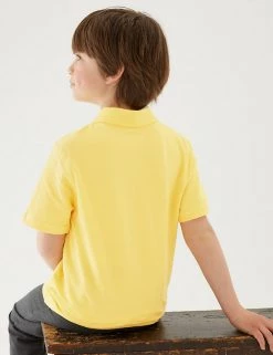M&S Collection Polo-shirts 3pk Unisex Pure Cotton School Polo Shirts (2-16 Yrs) 51 M&S Collection Polo-shirts 3pk Unisex Pure Cotton School Polo Shirts (2-16 Yrs) -School Uniform Sales Store SD 04 T76 2051 R0 X EC 4