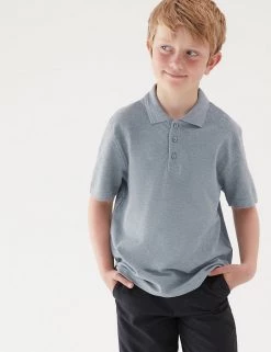 M&S Collection Polo-shirts 3pk Unisex Pure Cotton School Polo Shirts (2-16 Yrs) 42 M&S Collection Polo-shirts 3pk Unisex Pure Cotton School Polo Shirts (2-16 Yrs) -School Uniform Sales Store SD 04 T76 2051 T0 X EC 1