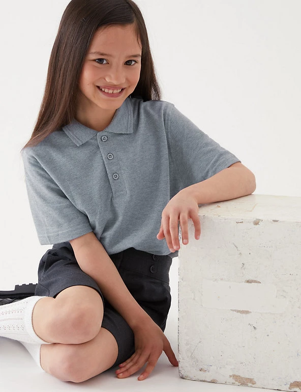 M&S Collection Polo-shirts 3pk Unisex Pure Cotton School Polo Shirts (2-16 Yrs) 12 M&S Collection Polo-shirts 3pk Unisex Pure Cotton School Polo Shirts (2-16 Yrs) - Image 10