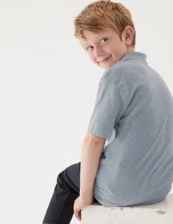 M&S Collection Polo-shirts 3pk Unisex Pure Cotton School Polo Shirts (2-16 Yrs) 44 M&S Collection Polo-shirts 3pk Unisex Pure Cotton School Polo Shirts (2-16 Yrs) -School Uniform Sales Store SD 04 T76 2051 T0 X EC 3