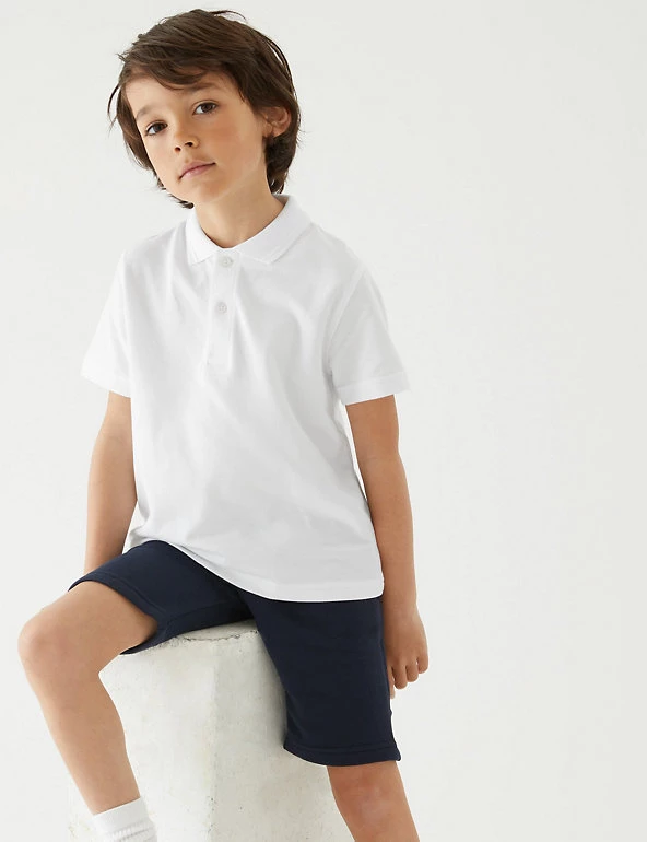 M&S Collection Polo-shirts 3pk Unisex Pure Cotton School Polo Shirts (2-16 Yrs) 5 M&S Collection Polo-shirts 3pk Unisex Pure Cotton School Polo Shirts (2-16 Yrs) - Image 3