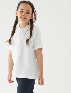 M&S Collection Polo-shirts 3pk Unisex Pure Cotton School Polo Shirts (2-16 Yrs) 39 M&S Collection Polo-shirts 3pk Unisex Pure Cotton School Polo Shirts (2-16 Yrs) -School Uniform Sales Store SD 04 T76 2051 Z0 X EC 4