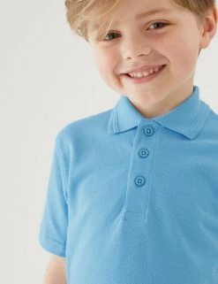 M&S Collection Polo-shirts 2pk Boys' Stain Resist School Polo Shirts (2-16 Yrs) 16 M&S Collection Polo-shirts 2pk Boys' Stain Resist School Polo Shirts (2-16 Yrs) -School Uniform Sales Store SD 04 T76 2053 E0 X EC 1