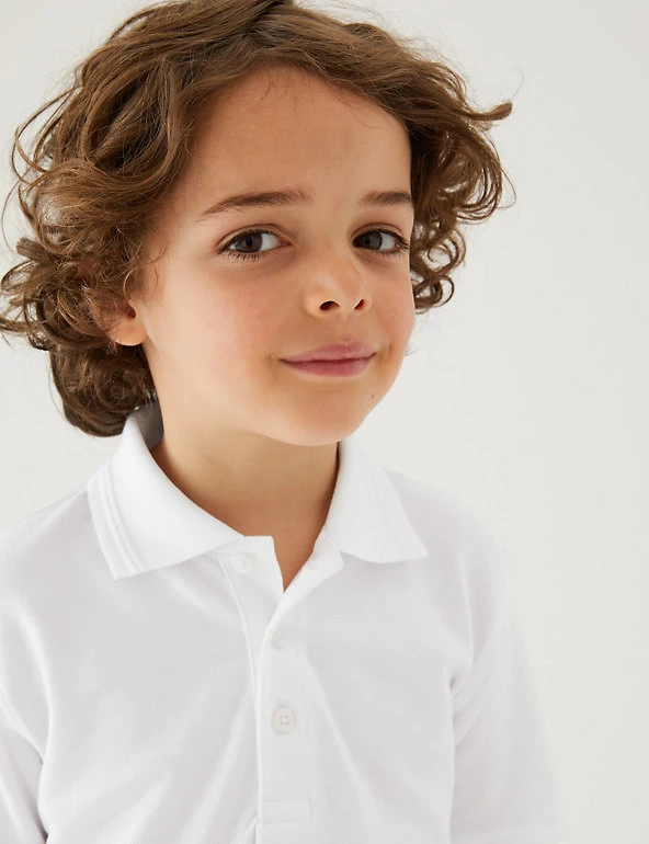 M&S Collection Polo-shirts 2pk Boys' Stain Resist School Polo Shirts (2-16 Yrs) 5 M&S Collection Polo-shirts 2pk Boys' Stain Resist School Polo Shirts (2-16 Yrs) - Image 3