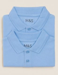 M&S Collection Polo-shirts 2pk Boys' Slim Fit School Polo Shirts (2-16 Yrs) 19 M&S Collection Polo-shirts 2pk Boys' Slim Fit School Polo Shirts (2-16 Yrs) -School Uniform Sales Store SD 04 T76 2055 E0 X EC 7