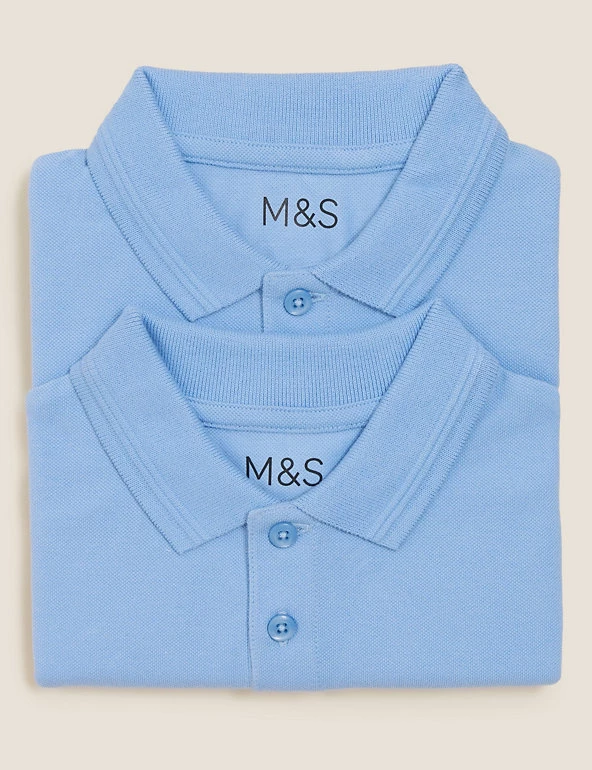 M&S Collection Polo-shirts 2pk Boys' Slim Fit School Polo Shirts (2-16 Yrs) 11 M&S Collection Polo-shirts 2pk Boys' Slim Fit School Polo Shirts (2-16 Yrs) - Image 9